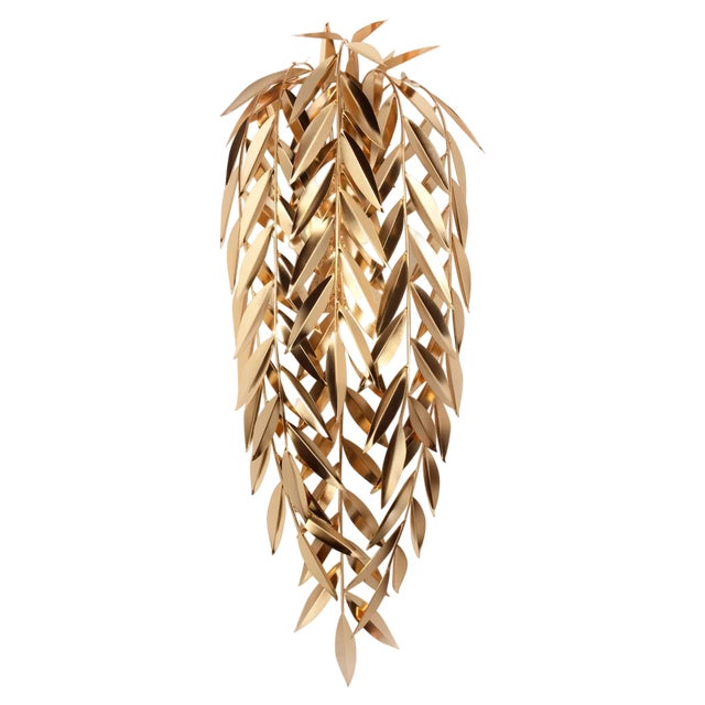 Gold Brass Azores Wall Lamp by Insidherland For Sale