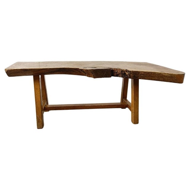 Vintage Brutalist Wooden Coffee Table, 1960s For Sale - Image 13 of 13