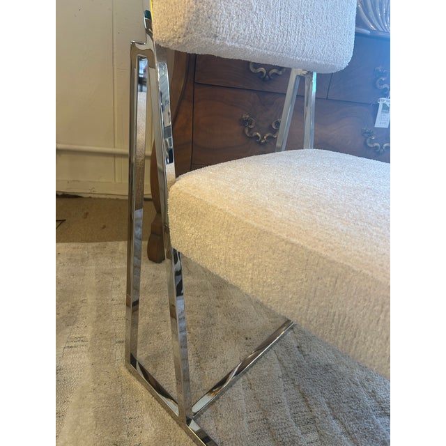 Bernhardt Chrome & Upholstered Dining Chairs -Set of 4 For Sale - Image 15 of 15