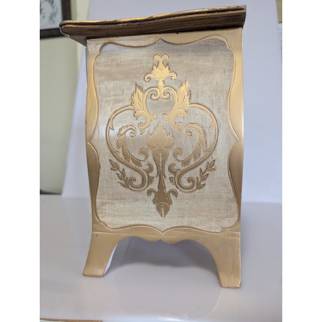 Vintage Florentine Italian Jewelry Music Box For Sale - Image 12 of 17