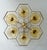 Fabio Ltd 21st Century Hive Bi-Color Amber Bubbles Murano Flush Mount by Fabio LTD For Sale - Image 4 of 7