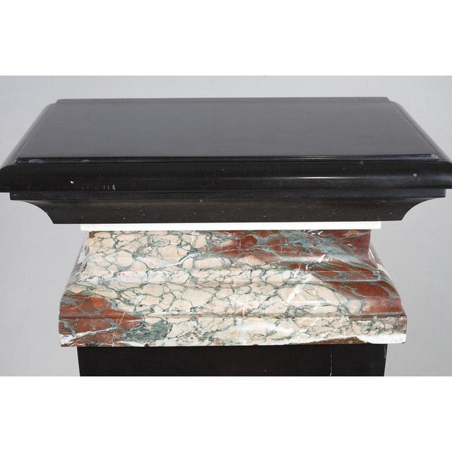 Black Black and Red 19th Century Pedestals, 1880, Set of 2 For Sale - Image 8 of 18