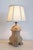 Wood 18th-Century French Baroque Carved Wood Altar Candlestick Lamp For Sale - Image 7 of 9