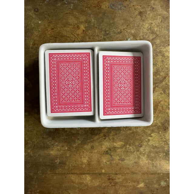 Vintage Japanese Phoenix Ware Playing Card Box | Chairish