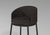 Modern Soft Stool in Black Fabric and Black Wood by Javier Gomez For Sale - Image 4 of 6