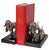Mid 20th Century Pr. Silvered Metal Dog Bookends by the Philadelphia Mfg. Co. For Sale - Image 11 of 18