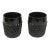 Late 20th Century Indiana Glass Tiara Glasses Cameo Black Diamond Point Tumblers - a Pair For Sale