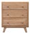 Vintage Beechwood Chest of Drawers, 1950s For Sale