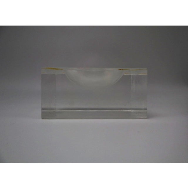Alessandro Albrizzi Acrylic Glass Ashtray attributed to Alessandro Albrizzi, 1990s For Sale - Image 4 of 6