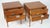 Wood 1960s Merton Gershun for American of Martinsville Mid Century X Inlay Walnut Nightstands Set of 2 For Sale - Image 7 of 9