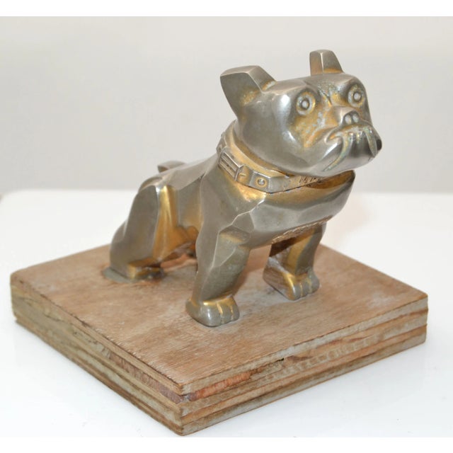Vintage Design Patent Mack Trucks Bull Dog Figurine, Statue, Animal Sculpture For Sale - Image 4 of 13