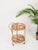 Wonderful French Riviera-style round serving bar cart entirely made of bamboo, curved rattan and hand-woven wicker. This...