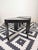 Glass Italian Set of Black Little End, Coffee Tables, Etagere Shelf by Porada Arredi For Sale - Image 7 of 11