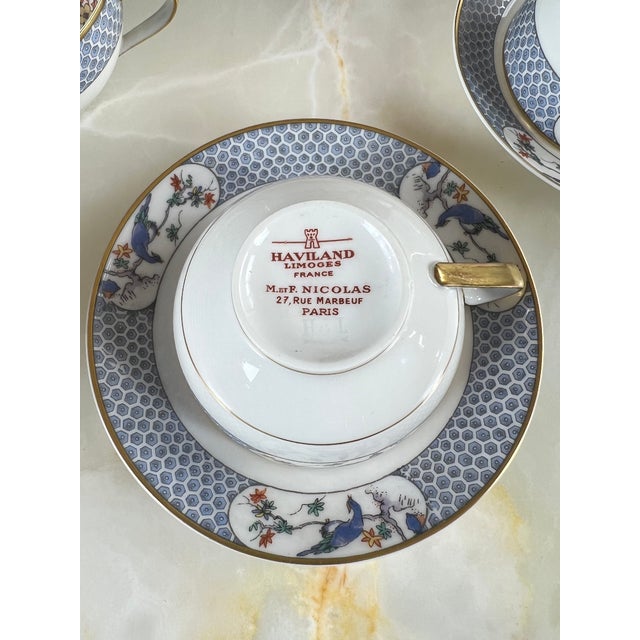 Ceramic 20th Century Coffee Service for 6 in Porcelain from Haviland Limoges, Set of 22 For Sale - Image 7 of 9