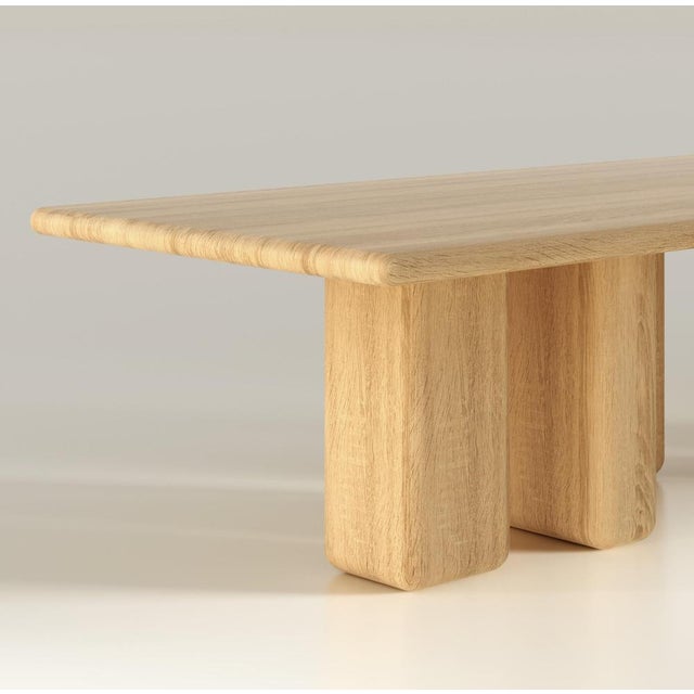 Not Yet Made - Made To Order Levante Oak Table 280 by Francesco Zonca For Sale - Image 5 of 6