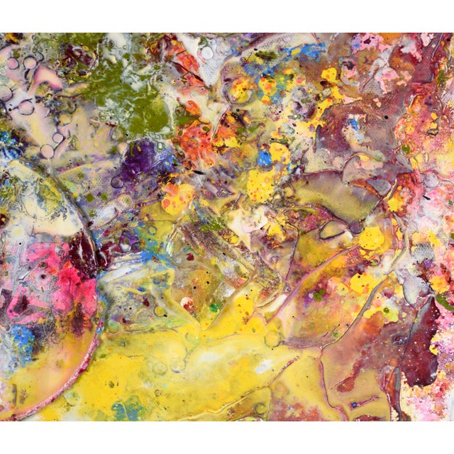 Abstract Expressionism Floating Bubbles - Abstract Expressionist Composition in Acrylic on Canvas by Charles David Francis For Sale - Image 3 of 7