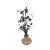 mid century hand forged iron sculpture of daffodis measures 30.5 tall by 14 inches diameter