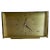 Vintage Hollywood Regency Brass Table Clock from Diehl Electro, Germany, 1960s For Sale