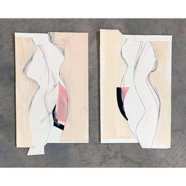 Abstract Gesture I Abstract Figurative Collage For Sale - Image 3 of 3