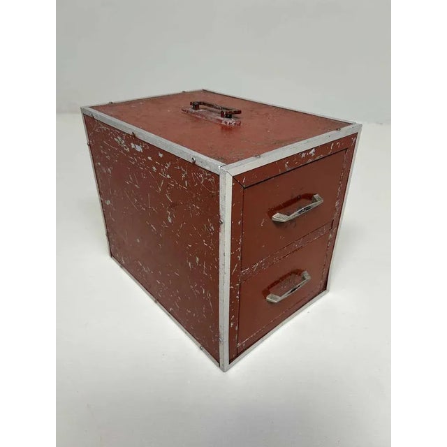 1970s Shōwa Period Metal Drawer Cabinet, 1970s For Sale - Image 5 of 13