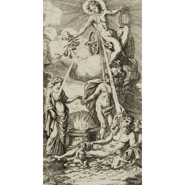 J. Meyer, Symbol of the Chest, Apollo on the Chariot, 17th-Century, Etching For Sale