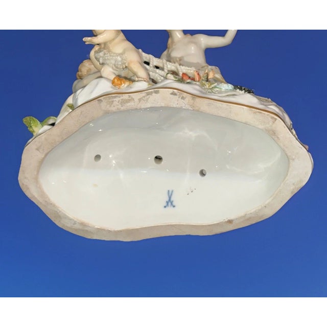 Meissen Porcelain Figural Group “Capture of the Tritons,” Attributed to Kändler, Circa 1880 For Sale - Image 11 of 16