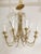 1960s Tommi Parzinger Style Brass & Crystal Chandelier For Sale In New York - Image 6 of 12