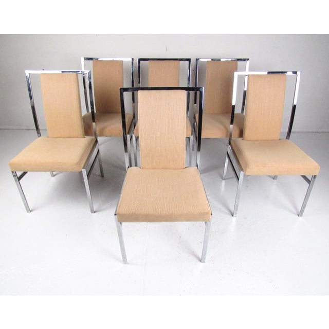 Late 20th Century Modern Chrome Dining Chairs - 6 Pieces For Sale - Image 9 of 12