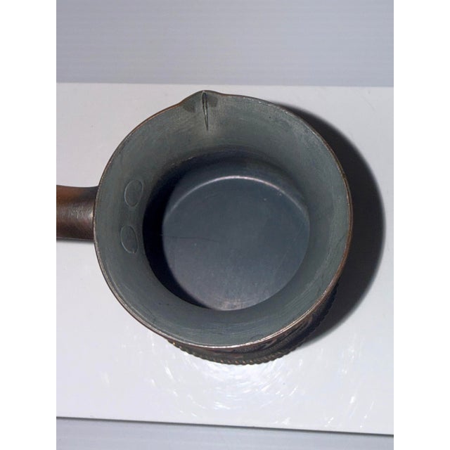 Vintage 1970s Armenian Copper Miniature Cezve / Coffee Pot With Cyrillic “Армения” Inscription For Sale - Image 11 of 12