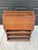 Antique Early 20th Century Quarter Sawn Oak Drop Front Secretary With Drawers - Solid Wood Accent Chest With Ring Pulls For Sale - Image 4 of 17