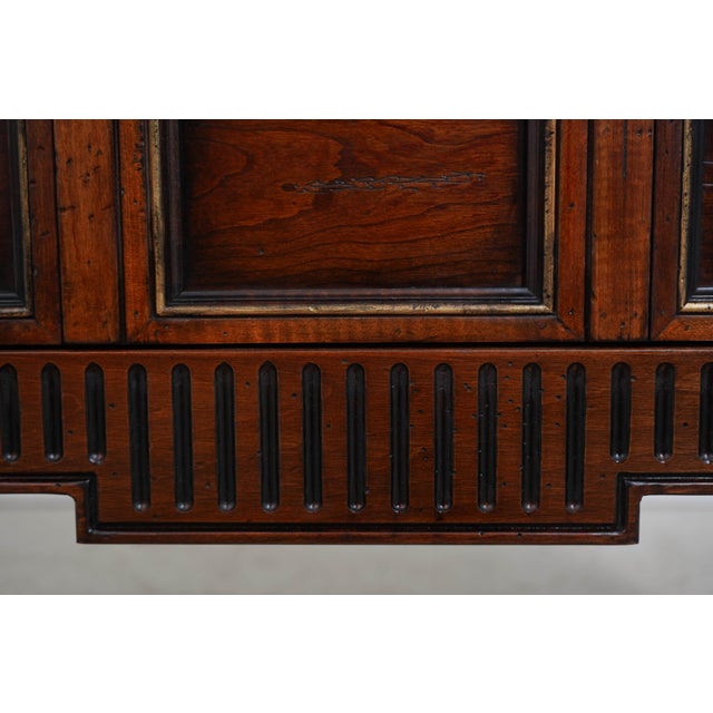 Hickory-White Italian Continental Mahogany 2 Drawer Nightstand For Sale - Image 15 of 18