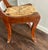 Vintage Tell City Mahogany Harp Back Rush Seat Chair For Sale - Image 11 of 12