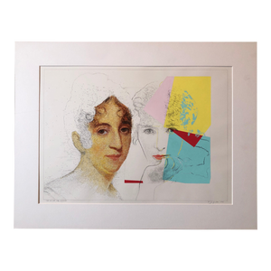 Josef Levi, Still Life with Sully and Warhol, Pop Art Mixed Media Signed Painting Drawing, 1994