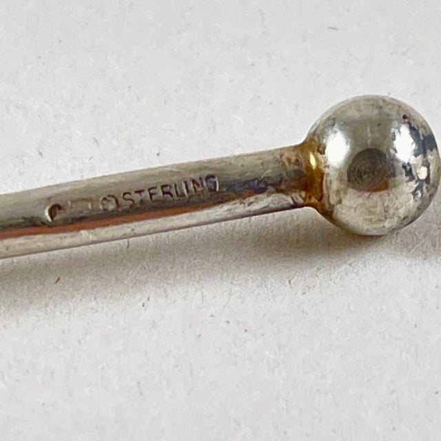 Sterling Silver Highball or Iced Tea Heart Bowl Stirring Straws, Set of 12 For Sale - Image 9 of 10