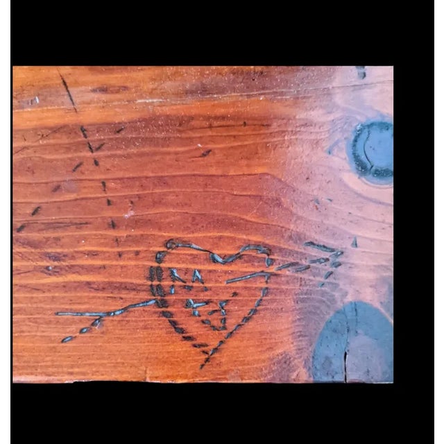 Antique Wood and Cast Iron School Desk For Sale - Image 9 of 12