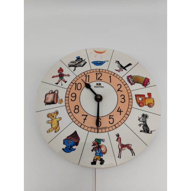 KB Electric Wall Clock with Reuge Swiss Music Box, 1960s For Sale - Image 6 of 9