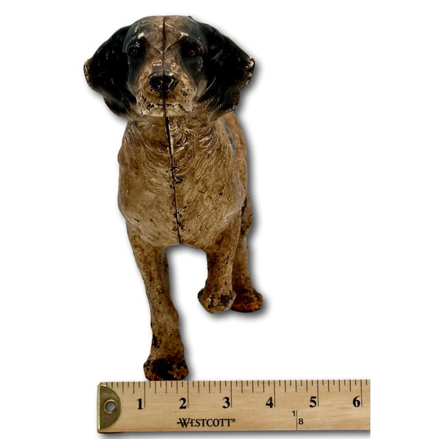 Large Vintage 1930s Hubley Manufacturing Co. Cast Iron Setter Hunting Dog Doorstop For Sale - Image 17 of 18