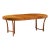 t.h. Robsjohn Gibbings for Widdicomb Mid Century Walnut Expanding Dining Table With 3 Leaves For Sale