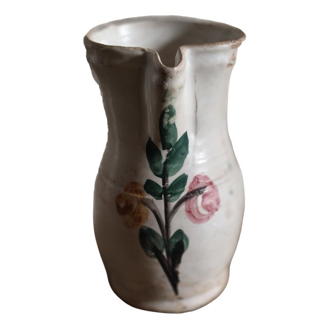 Vintage Apulian Ceramic Jug For Sale