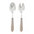 VIETRI Aladdin Antique Flatware Taupe Salad Server Set - 2 Pieces For Sale - Image 10 of 10
