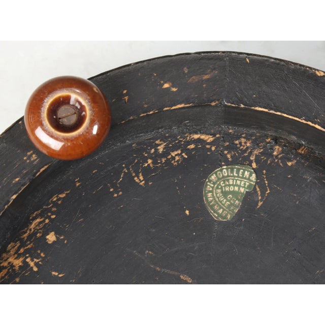 Antique Collection (3) English Beaded Needlepoint Ladies Ottoman or Footstools For Sale In Chicago - Image 6 of 12