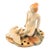 1920s Weller Muskota Leda and the Swan Figural Art Pottery Flower Frog For Sale