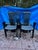 Heroic set of Post Modern, Hollywood Regency school black lacquered dining chairs made in Italy by Pietro Costantini,...