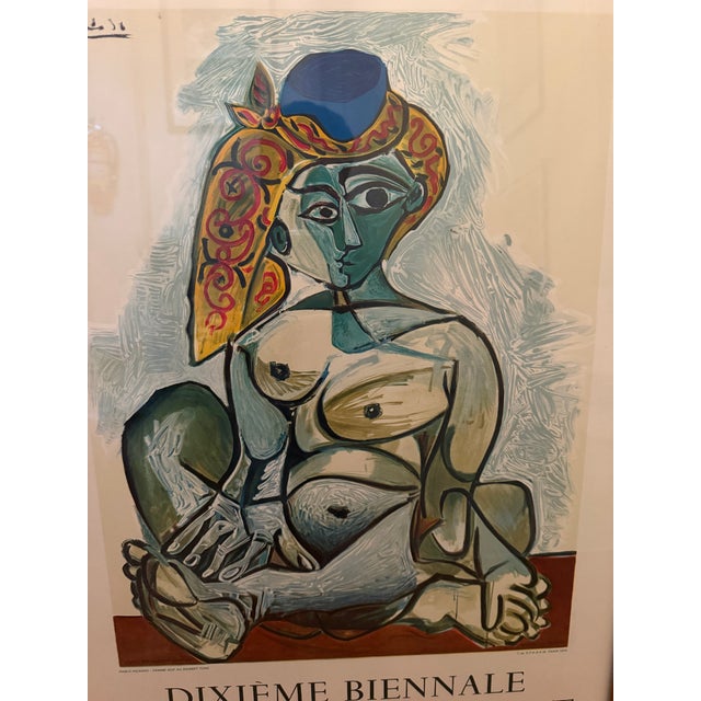 Pablo Picasso 1970s Rare Pablo Picasso Exhibition Lithograph: Femme Nue Au Bonnet Turc For Sale - Image 4 of 12