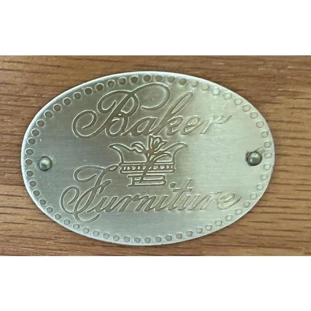 1970s Stunning Baker Furniture Traditional Style Flip Top Server Buffet / Dry Bar For Sale - Image 5 of 6