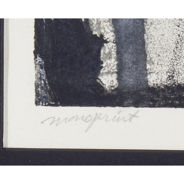1960s Signed 1965 “Rocks” Abstract Monoprint by Joan Farrar For Sale - Image 5 of 9