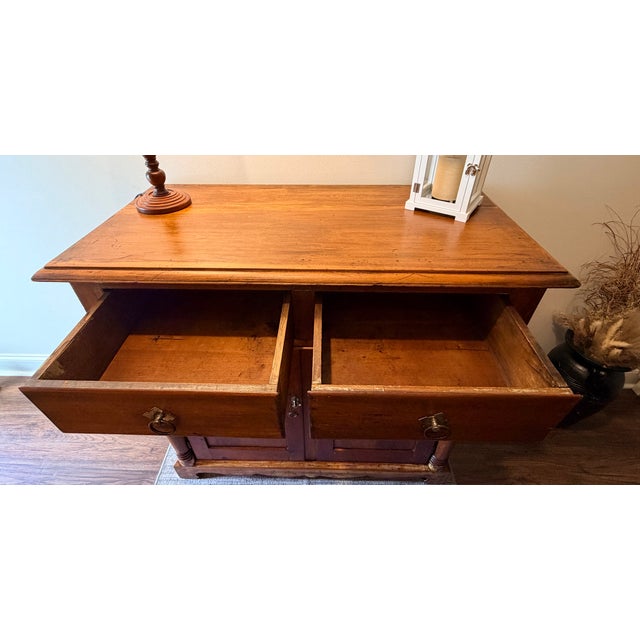 19th Century American Solid Wood Washstand / Press Cabinet, Believed C. 1870s For Sale In Charleston - Image 6 of 16