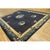 Early 20th Century Navy Bird Vase Deco Traditional Chinese Peking Rug 10'x12' 6" For Sale - Image 4 of 11