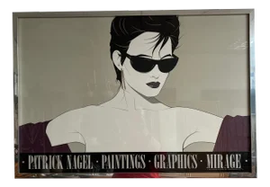 Patrick Nagel, Female Figure, 1980s, Giclée Print, Framed