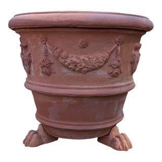 Italian "Firenze" Impruneta Terracotta Pot For Sale